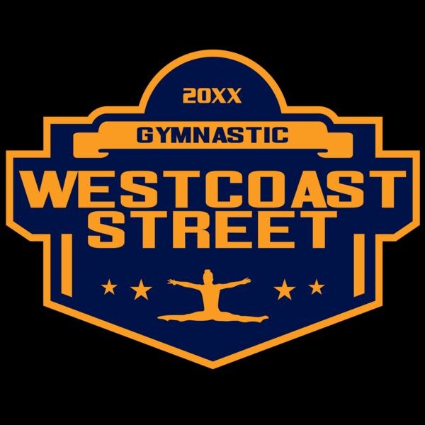 West Coast Street Gymnastic logo template 02 Thumbnail
